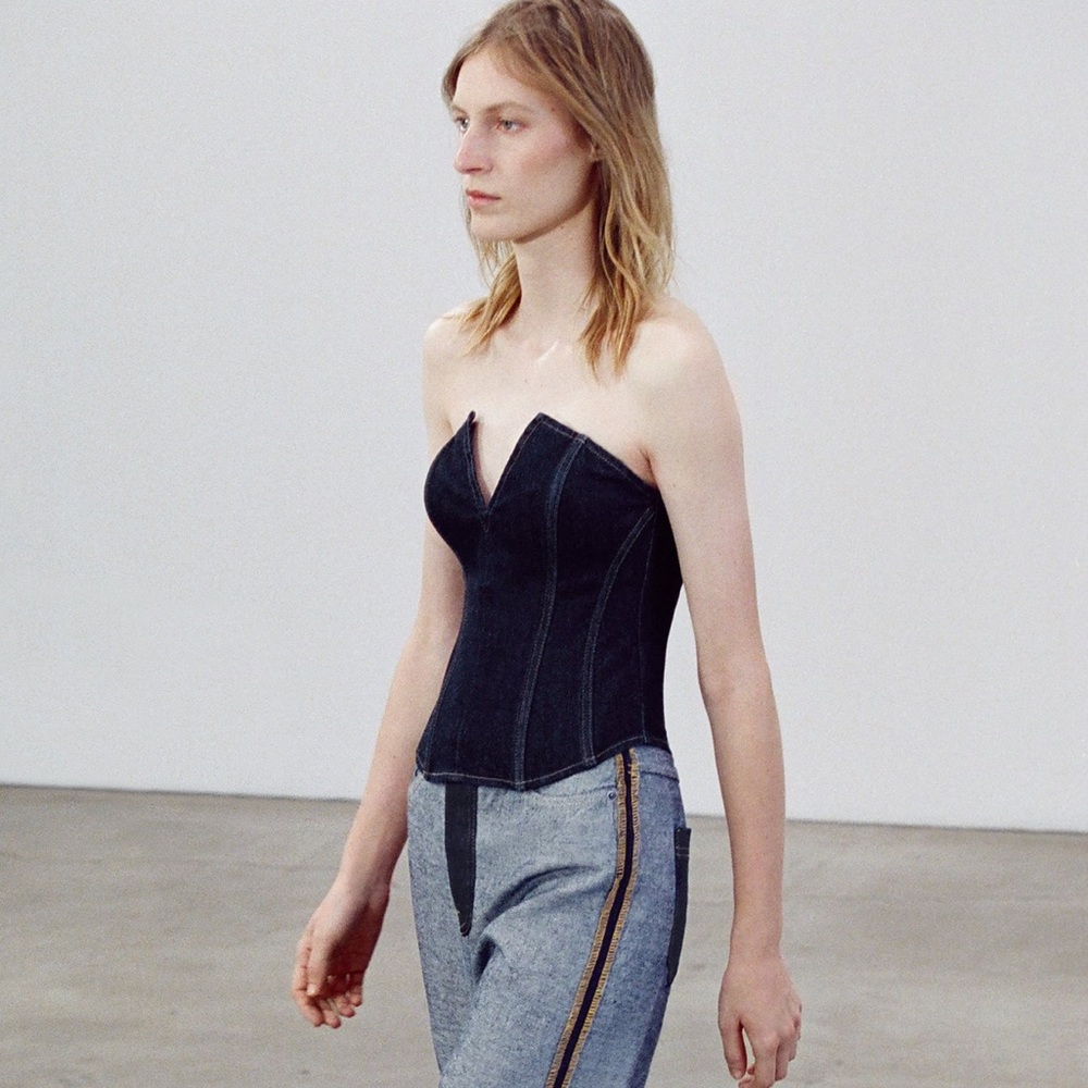 Zara Black Strapless Top